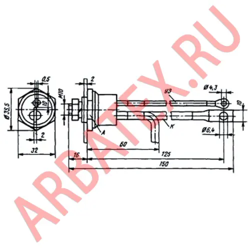 Т25-10 тиристор фото 3 Т25-10 тиристор фото 3