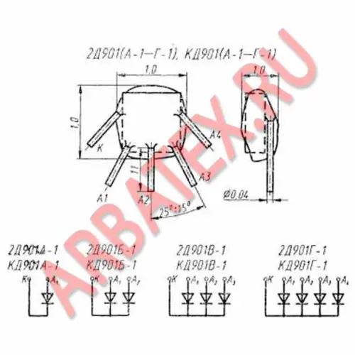 2Д901В1 диодная матрица фото 3