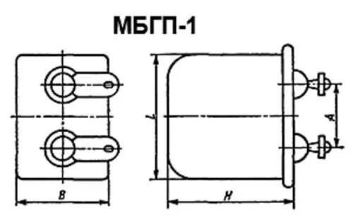 МБГП-1 1000в 3.9 мкф фото 2