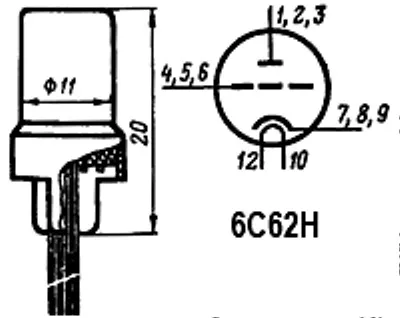 6С62Н радиолампа фото 3 6С62Н радиолампа фото 3