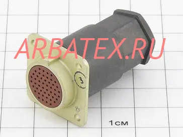 МР1-50-7В розетка с кожухом фото МР1-50-7В розетка с кожухом Разъемы разное фото