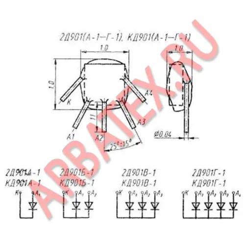 2Д901А1 диодная матрица фото 3